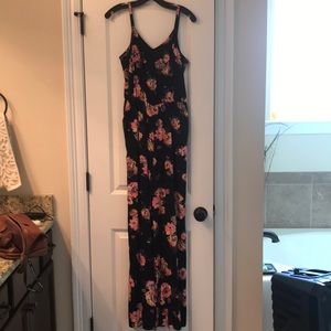 Black & Floral Jumpsuit